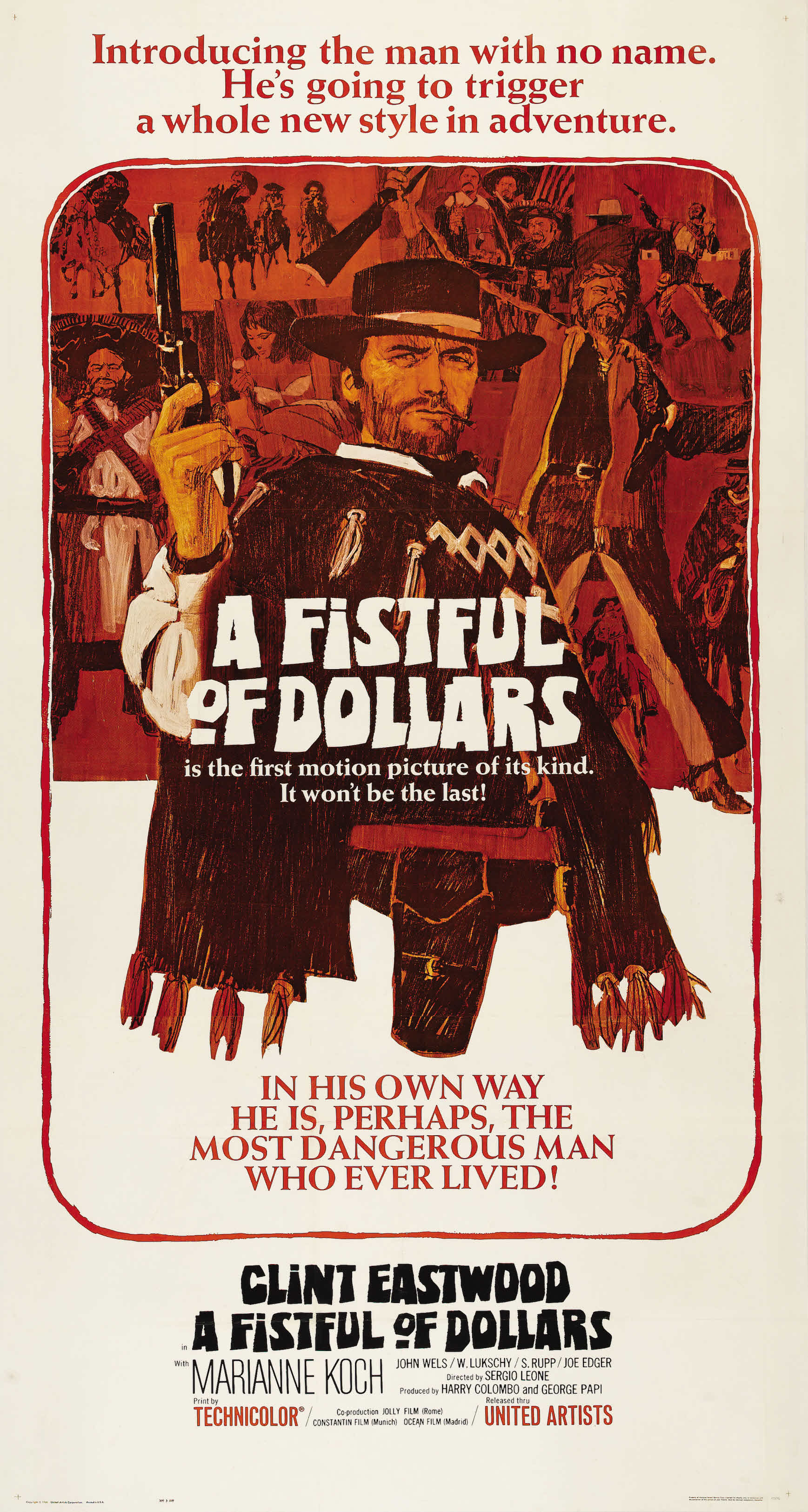 Movie Poster Checklist - Fistful of Dollars (1964) — Vintage Movie